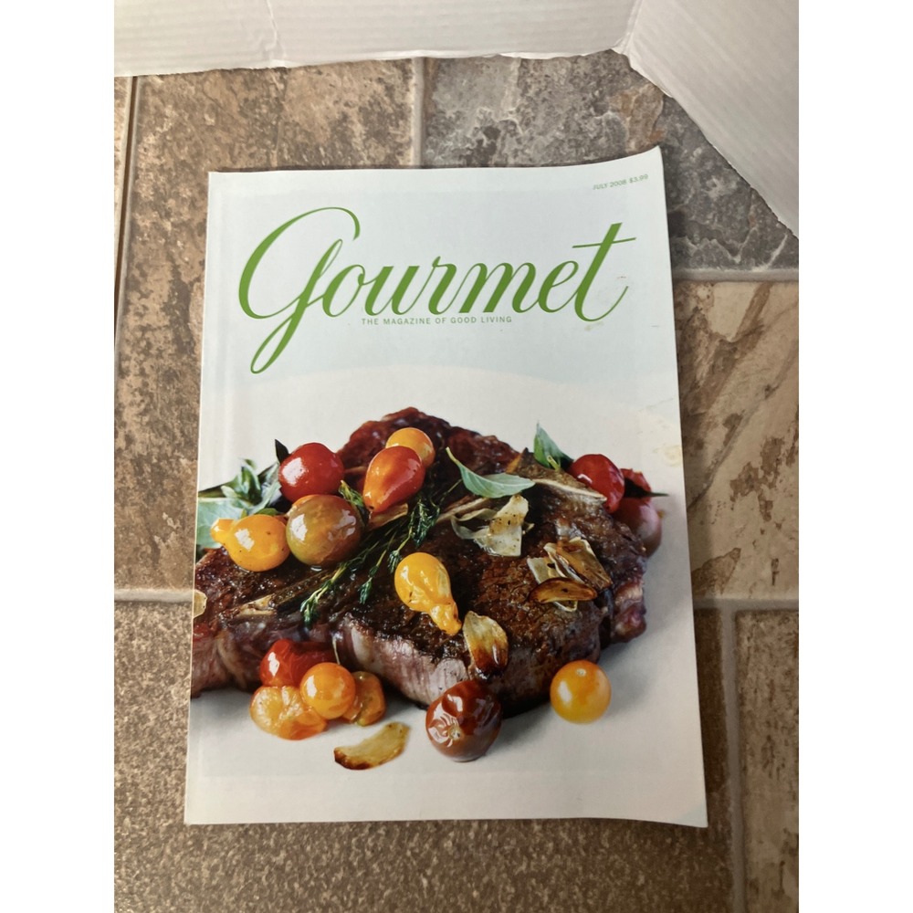 Gourmet The Magazine of Good Living July 2008 Issue Food Cooking‎ Lifestyle